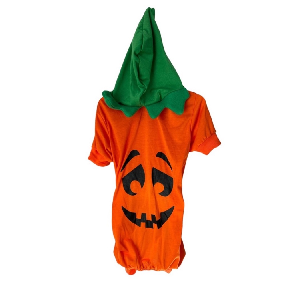 Halloween Pet Costume Jack-o-lantern Dog Hooded Costume Pet Spirit NWT